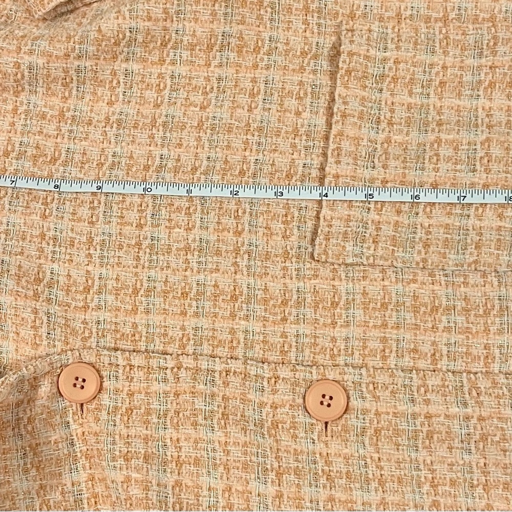 LE LIS peach tweed skirt and blazer NWT - Picture 6 of 8